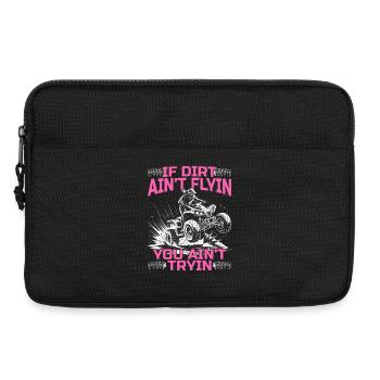 Quad ATV Femme Fille Quad Quad - Sacoche pour ordinateur portable 13 pouces - noir - Devant