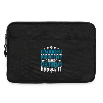 Electrician, Electronics Technician, Electrician - Laptop bag 13" - black - Front