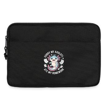 Axolotl Ate My Homework - Laptop bag 13" - black - Front