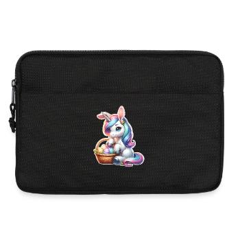 Einhorn Ostern - Laptoptasche 13" - Schwarz - Vorne