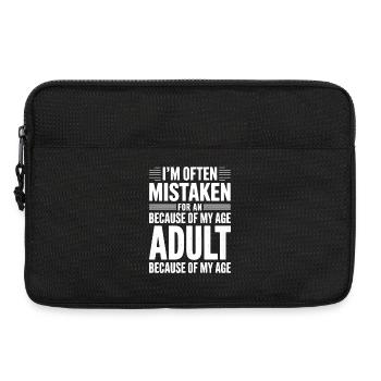 Dire que les jeunes ont l’air vieux Humour Cadeau drôle - Sacoche pour ordinateur portable 13 pouces - noir - Devant