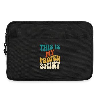 This Is My Groovy Colorblock Shirt - Laptoptasche 13" - Schwarz - Vorne
