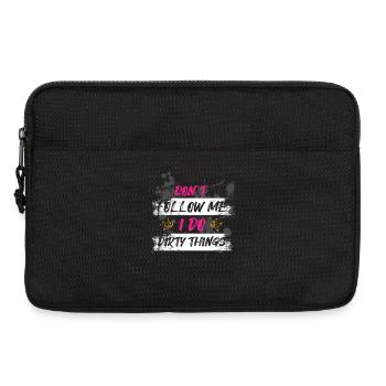 Dirty things Schlammlauf Mud Run Muddy Race - Laptop bag 13" - black - Front