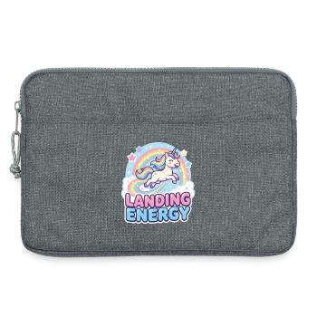 Landing Energy Unicorn Rainbow - Laptop bag 13" - heather grey - Front