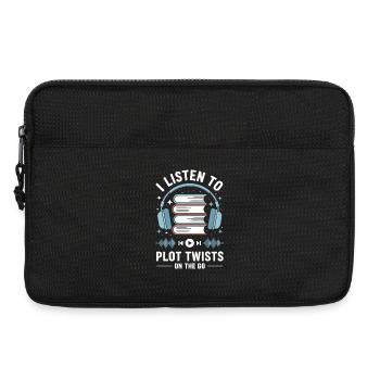 Livres audio, rebondissements, cadeau d’amoureux de livres - Sacoche pour ordinateur portable 13 pouces - noir - Devant