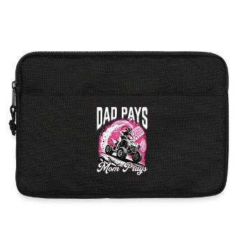 Quad ATV Femme Fille Quad Quad - Sacoche pour ordinateur portable 13 pouces - noir - Devant