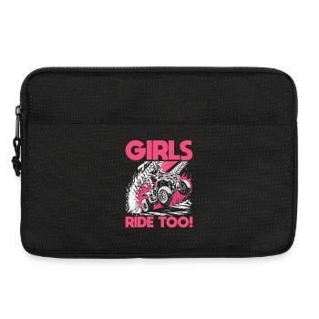 Quad ATV Femme Fille Quad Quad - Sacoche pour ordinateur portable 13 pouces - noir - Devant