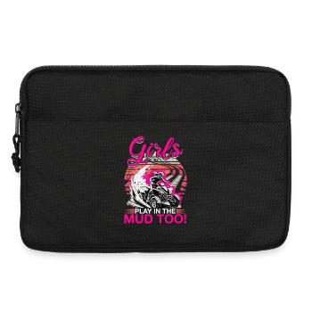 Quad ATV Femme Fille Quad Quad - Sacoche pour ordinateur portable 13 pouces - noir - Devant