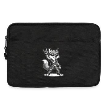 Heavy Metal Rock Musik Fuchs - Laptoptasche 13" - Schwarz - Vorne