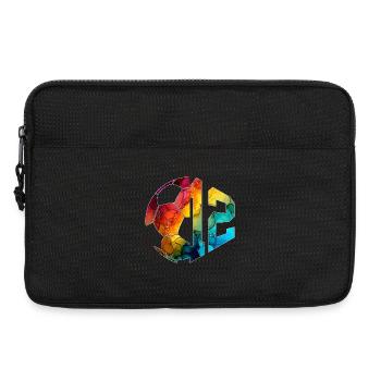 NR. 12 FUßBALLER NUMMER 12 FUßBALL 12. GEBURTSTAG - Laptoptasche 13" - Schwarz - Vorne