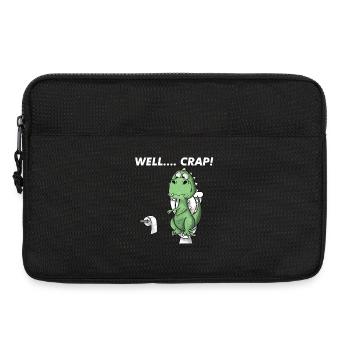 Lustiger T-Rex-Dinosaurier: Na ja, Mist. - Laptoptasche 13" - Schwarz - Vorne