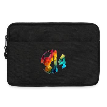 NO. 14 FOOTBALLER NUMBER 14 FOOTBALL 14TH BIRTHDAY - Laptop bag 13" - black - Front