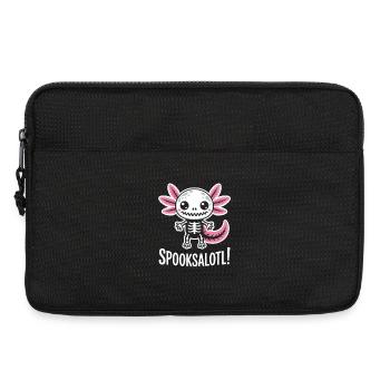 Süßes Spuk-Skelett mit Flügeln - Laptoptasche 13" - Schwarz - Vorne