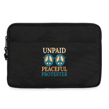 Unpaid Peaceful Protester Glasses - Laptop bag 13" - black - Front