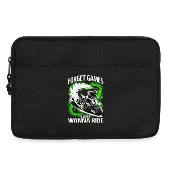 Quad ATV Garçons Hommes Quad Wheeler - Sacoche pour ordinateur portable 13 pouces - noir - Devant