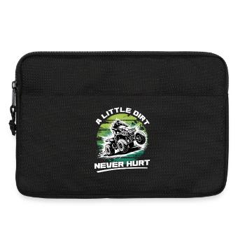 Quad ATV Garçons Hommes Quad Wheeler - Sacoche pour ordinateur portable 13 pouces - noir - Devant