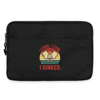 Pickleball, lustiger Spieler, ich kam, ich sah, ich habe gepinkelt. - Laptoptasche 13" - Schwarz - Vorne
