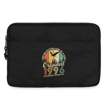 Jahrgang 1996 Vintage Geburtstag Geschenk Retro - Laptoptasche 13" - Schwarz - Vorne
