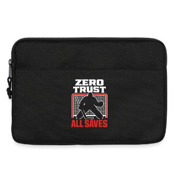 Gardien de but de hockey Cadeau de but Vie de gardien de hockey - Sacoche pour ordinateur portable 13 pouces - noir - Devant