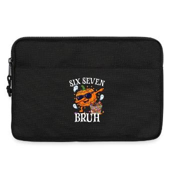 Tamponnement de la citrouille Six Sept Bruh 6 7 Halloween 67 - Sacoche pour ordinateur portable 13 pouces - noir - Devant