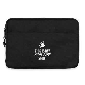 Das ist mein Hochsprung-Stabhochsprung-Athlet - Laptoptasche 13" - Schwarz - Vorne