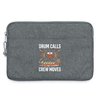 Équipe de pagayeurs du Dragon Boat Club Cadeau de bateaux Dragon - Sacoche pour ordinateur portable 13 pouces - gris chiné - Devant