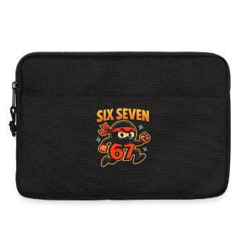 Six Seven 67 Italian Brainrot Ninja Humour Drôle - Sacoche pour ordinateur portable 13 pouces - noir - Devant