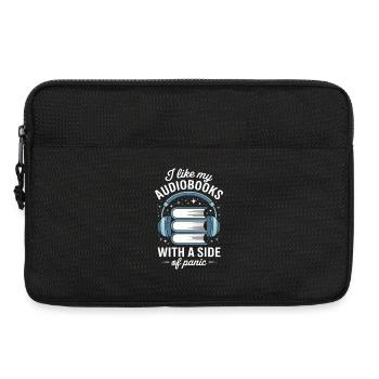 Fans de livres audio, cadeau des amateurs de livres audio. - Sacoche pour ordinateur portable 13 pouces - noir - Devant