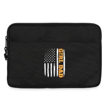 Mädchenpapa stolzer Vater der Töchter - Laptoptasche 13" - Schwarz - Vorne