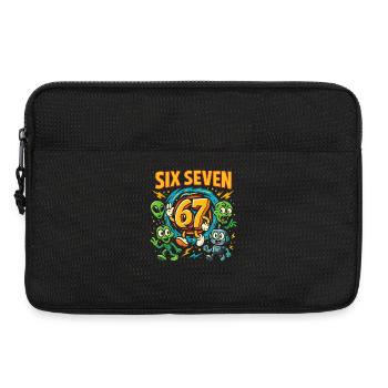 Six Seven 67 Italian Brainrot Nerd Humour Drôle - Sacoche pour ordinateur portable 13 pouces - noir - Devant