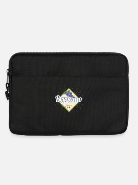Bergamo Lombardei Italien Weintrauben Souvenir - Laptoptasche 13" - Schwarz