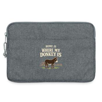 Esel-liebhaber Esel Lustiger Esel Bauernhoftier - Laptoptasche 13" - Grau meliert - Vorne