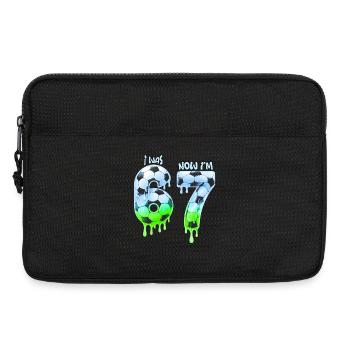 7th birthday soccer, shirt, im shirt years, t-shir - Sacoche pour ordinateur portable 13 pouces - noir - Devant