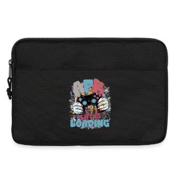 Life is Loading: Gaming Graffiti - Laptoptasche 13" - Schwarz - Vorne