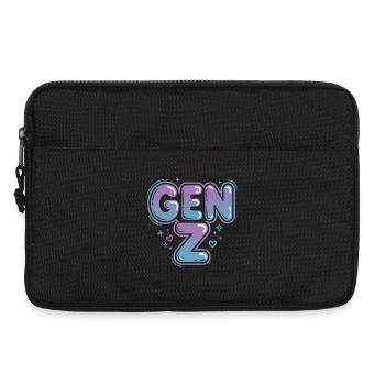 Gen Z Gradient Font Design - Laptop bag 13" - black - Front