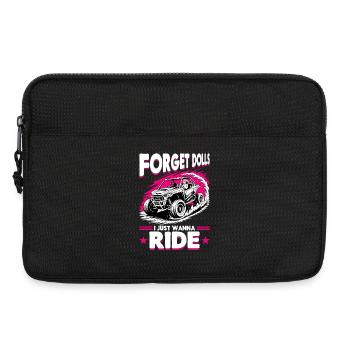 UTV Off Road Girl Woman 4 Wheeler Side by side - Laptoptasche 13" - Schwarz - Vorne
