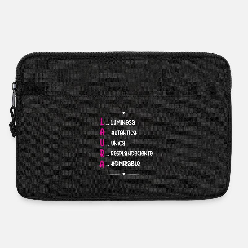 Laura Personalized Name - Laptop bag 13" - black