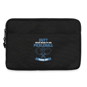 Pickleball Funny Player Out Never Heard Game On - Laptop bag 13" - black - Front