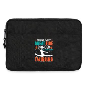 Dancing Vortex Dance School Fire Stick Dancer - Laptop bag 13" - black - Front