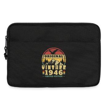 1946 Vintage Rétro Cadeau D'anniversaire - Sacoche pour ordinateur portable 13 pouces - noir - Devant