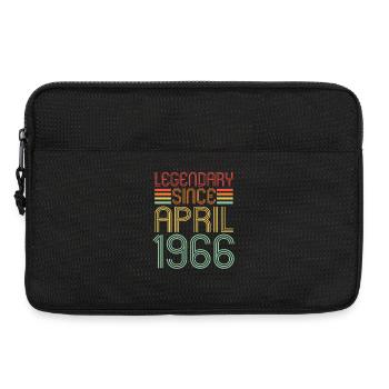 Legendary since April 1966, Retro, Geburtstag - Laptoptasche 13" - Schwarz - Vorne