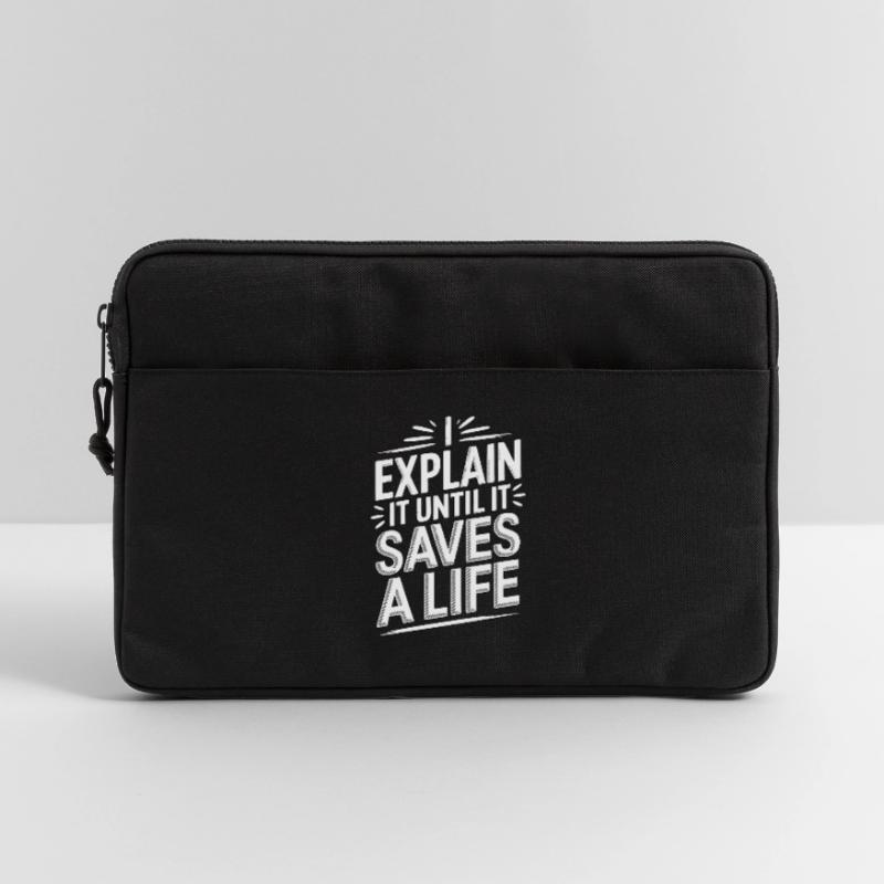Paramedic Instructor I Explain It EMS Educator Laptop bag 13"
