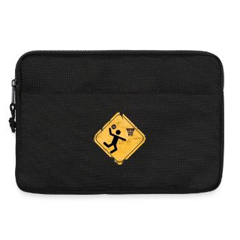 Basketball Jump Sign Graphic - Laptop bag 13" - black - Front