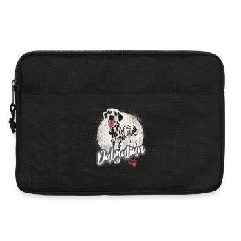 Dalmatiner Vintage Portrait Hunde Design - Laptoptasche 13" - Schwarz - Vorne