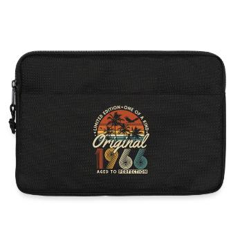 1966 Jahrgang geboren Vintage Geburtstag Geschenk - Laptoptasche 13" - Schwarz - Vorne