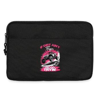 UTV Off Road Girl Woman 4 Wheeler Side by side - Laptop bag 13" - black - Front