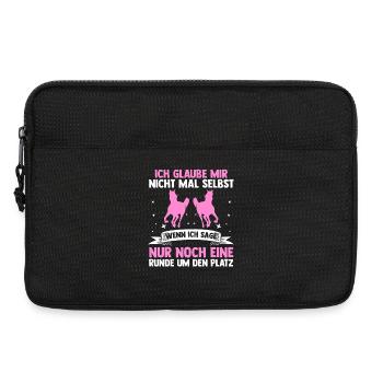 Reiten Pferdeliebhaber Reiterhof Pferde - Laptoptasche 13" - Schwarz - Vorne