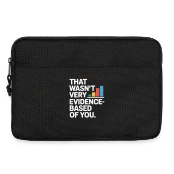 That Wasn't Evidence-Based Medicine Lab Nerd Doctor - Laptop bag 13" - black - Front