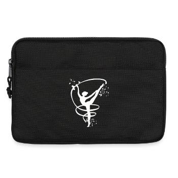 Gymnastin Mit Band Rhythmische Sportgymnastik - Laptoptasche 13" - Schwarz - Vorne