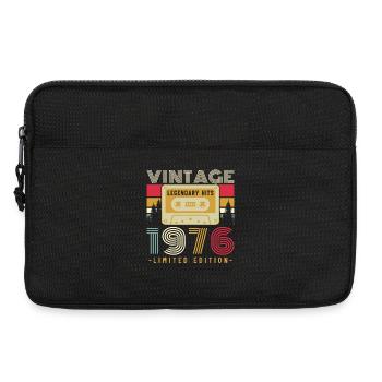 1976 Vintage Retro Geburtstagsgeschenk - Laptoptasche 13" - Schwarz - Vorne